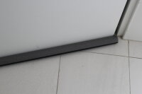 Zugluftstopper, Türdichtung Luftzugstopper 95 cm für Türen in der Farbe Grau/Schwarz