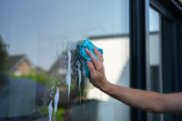 Super Sauber Mikrofaser Glastücher und Fenstertücher 45 x 65 cm, wiederverwendbar 2 Stück farblich sortiert