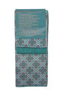 Mikrofaser Abtropfmatte 38 x 50 mm mit 2 Mikrofasertücher 30 x 30 cm Türkis