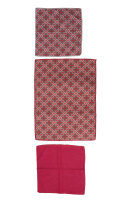 Mikrofaser Abtropfmatte 38 x 50 mm mit 2 Mikrofasertücher 30 x 30 cm Rot