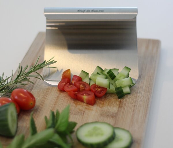 Gemüsespachtel, Gemüseschaufel, Teigspachtel rostfreies Edelstahl in GASTRO Qualität 14 x 12 cm