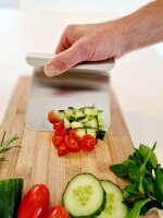 Gemüsespachtel, Gemüseschaufel, Teigspachtel rostfreies Edelstahl in GASTRO Qualität 14 x 12 cm