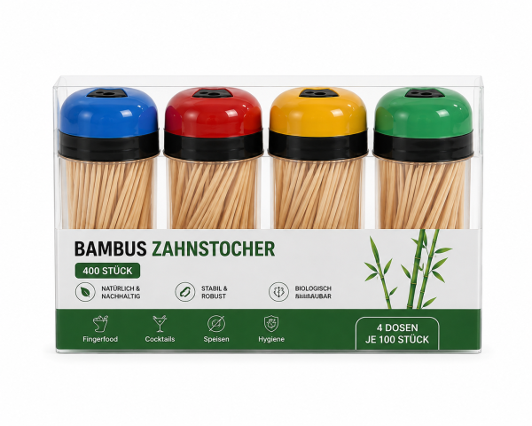 Bambus Zahnstocher 400 Stück