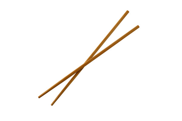 Bambus Essstäbchen 5 Paar = 10 Stück (L 24 cm)