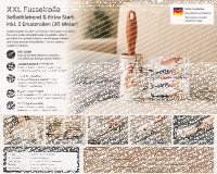 selbstklebende XXL Fusselrolle mit 2 Ersatzrollen (30 Meter)