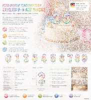 Tortenkerze Zahl "4" Regenbogen glitzernd mit...