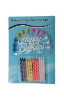 Geburtstagskerzen Set "Happy Birthday", 25teilig