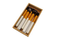 Aufbewahrungsbox, Utensilienbox aus Bambus-Holz 11 x 19 cm