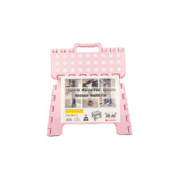 Klapphocker Rosa faltbar mit Anti-Rutsch Beschichtung