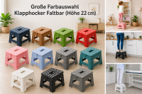 Klapphocker Rosa faltbar mit Anti-Rutsch Beschichtung