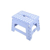Klapphocker Hellblau faltbar mit Anti-Rutsch Beschichtung
