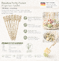 Bambus Party-Picker (Fingerfood-Spieße) 100...