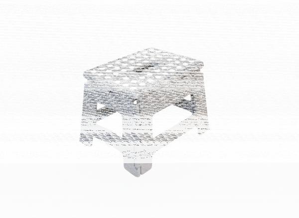 Klapphocker, Klapptritt 22 cm für Kinder faltbar bis 150 kg Grau