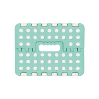 Klapphocker Grün/Weiß faltbar mit Anti-Rutsch Beschichtung