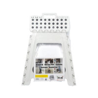 XL Klapphocker, Klapptritt, Tritthocker Weiß Faltbar H 40cm bis 150KG