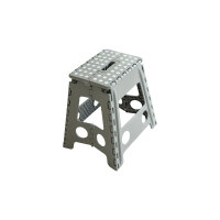 XL Klapphocker, Klapptritt, Tritthocker Grau Faltbar H...
