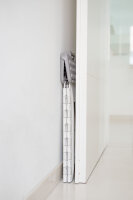 XL Klapphocker, Klapptritt, Tritthocker Grau/Weiß Faltbar H 40cm bis 150KG