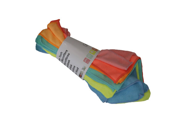 Mikrofaser Tücher 12 Stück farblich sortiert 32 x 32 cm