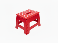 Klapphocker, Tritthocker Rot Faltbar H 22cm bis 150KG...
