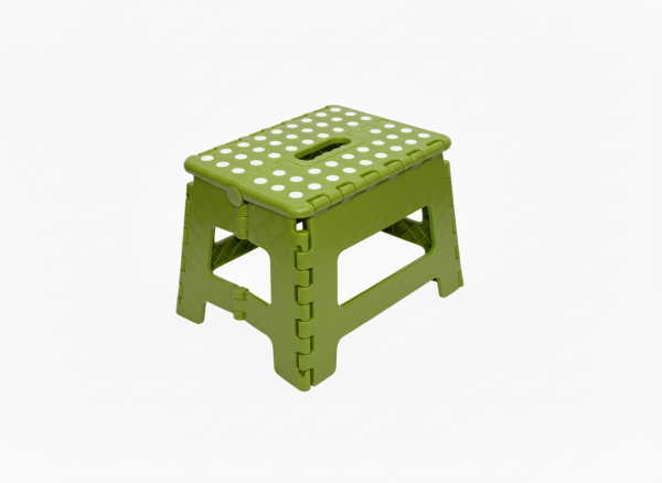 Klapphocker, Tritthocker Grün Faltbar H 22cm bis 150KG für Kinder