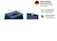Klapphocker, Tritthocker Navy Blue Faltbar H 22cm bis...