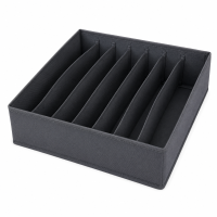 Schubladen Organizer 31 x 31 x 10 cm – Faltbare Aufbewahrungsbox mit 7 Fächern aus Non Woven