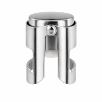 Sektflaschenverschluss aus Metall Silber für Sekt...